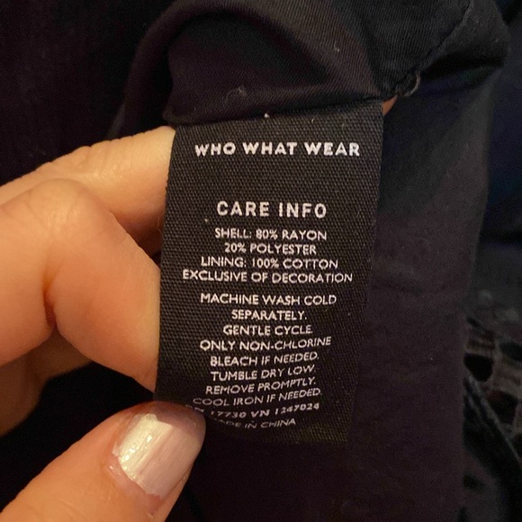 Who What Wear Black Oversized Maxi Dress - Picture 6 of 6